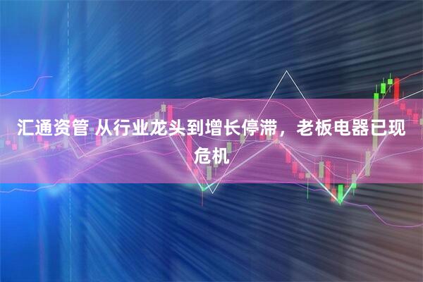 汇通资管 从行业龙头到增长停滞，老板电器已现危机
