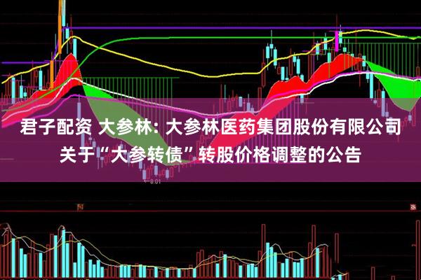 君子配资 大参林: 大参林医药集团股份有限公司关于“大参转债”转股价格调整的公告
